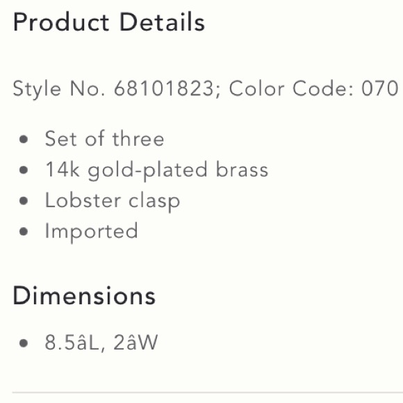 NWT set of 3 geometric anklets - Picture 7 of 7